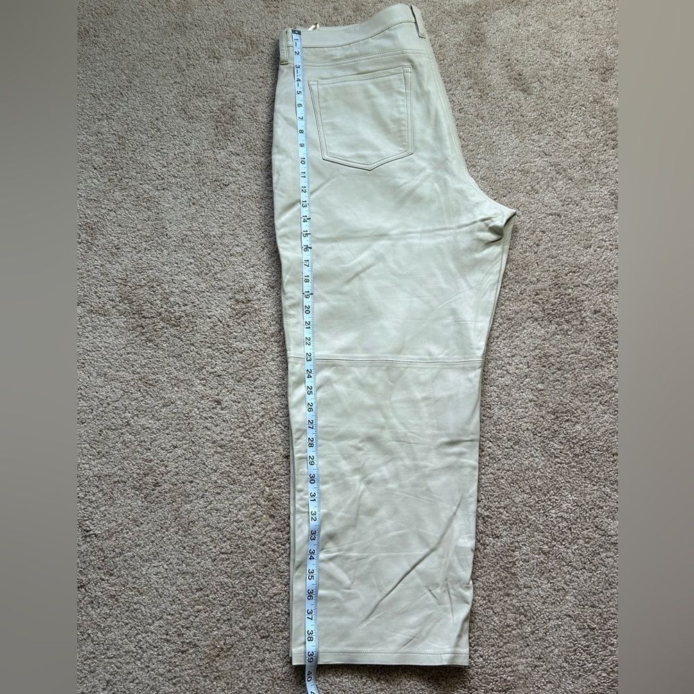 Banana Republic genuine leather mid rise skinny pants - Picture 7 of 10